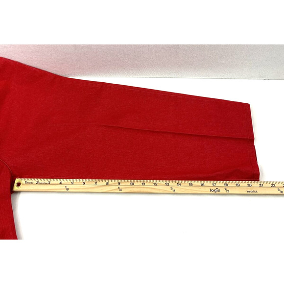 Bill Bass Capri‎ Jean Shorts Womens 10 Petite Red Denim Stretch - Picture 7 of 9